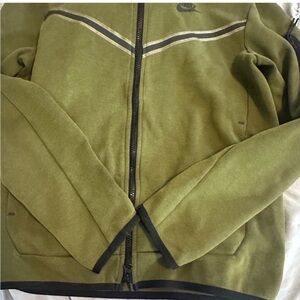 Men's Olive Green Nike tech tracksuit set